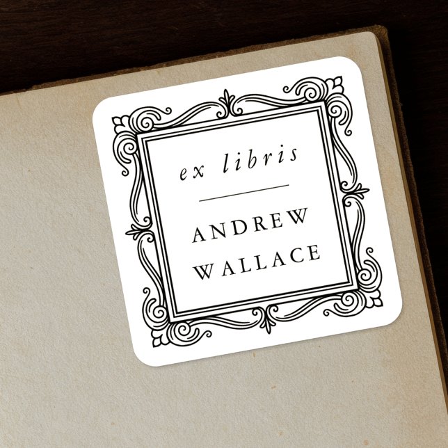 Classic Ornate Ex Libris Bookplate Stickers Custom (Creator Uploaded)