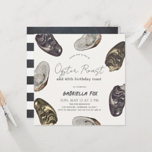 Classic Oyster Roast Birthday Invitation