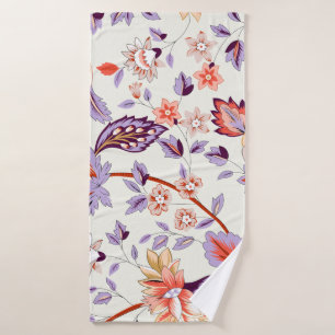 Classic paisley and fine lace pattern, Persian pat Bath Towel
