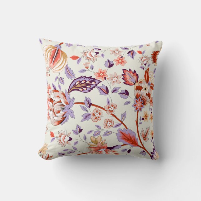 Classic paisley and fine lace pattern, Persian pat Cushion (Front)