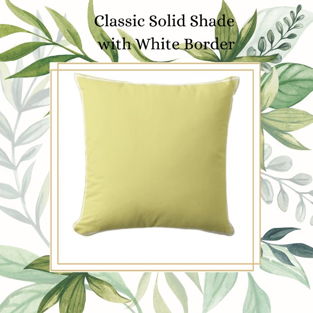 Classic Pale Yellow with White Trim Cushion (Creator Uploaded)
