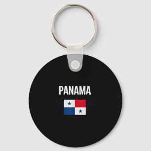 Classic panama flag country family vacay cheer key ring