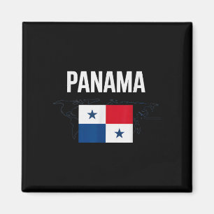 Classic panama flag country family vacay cheer magnet