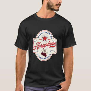 Classic Paper Aeroplane Flying Model Pilot T-Shirt