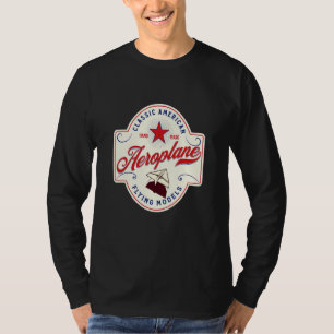 Classic Paper Aeroplane Flying Model Pilot T-Shirt
