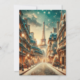 Classic Parisian Christmas - Holiday Card