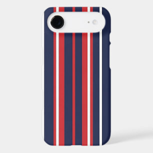 Classic Patriotic Red White Blue Stripes Seamless