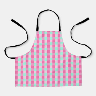Classic Pattern Blue Pink Apron
