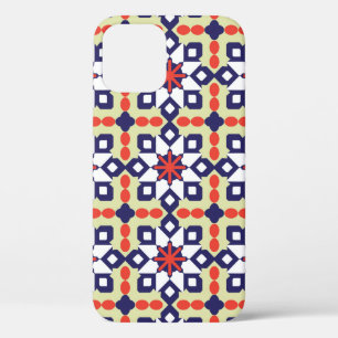 Classic Pattern Ornament,Seamless Geometric Patter iPhone 12 Case