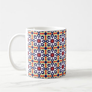 Classic Pattern Ornament,Seamless Geometric Patter Coffee Mug