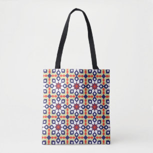 Classic Pattern Ornament,Seamless Geometric Patter Tote Bag