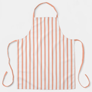 Classic Peach Stripe Apron