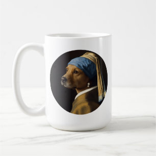Classic Pearl Portrait–Inspired Golden Retriever Coffee Mug
