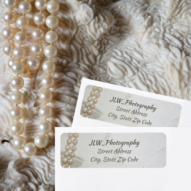 Classic Pearls Return Address Labels (Creator Uploaded)