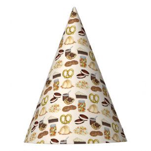 Classic Pennsylvania PA Dutch Amish Food Dishes Party Hat