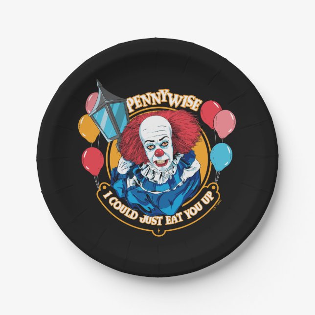 Classic Pennywise - I Could Just Eat You Up Paper Plate (Front)
