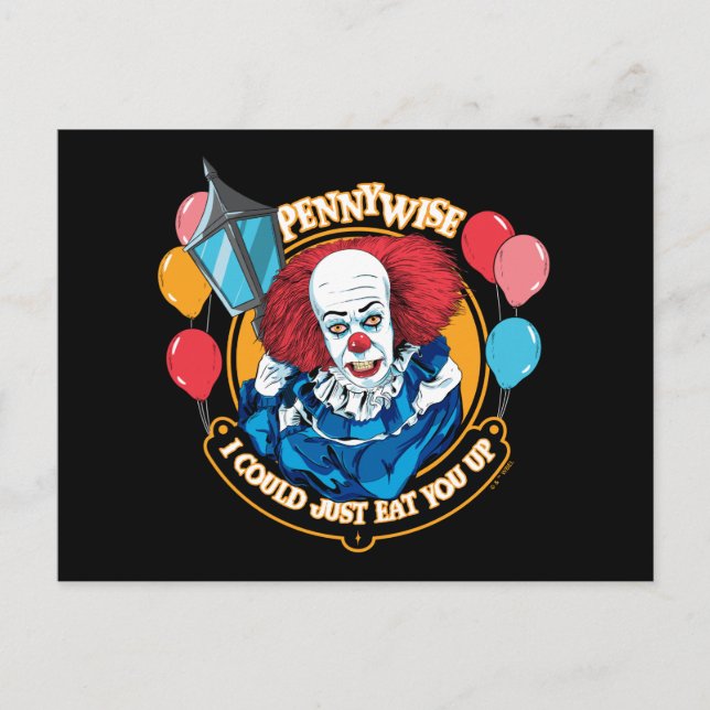 Classic Pennywise - I Could Just Eat You Up Postcard (Front)
