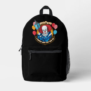 Classic Pennywise - I Could Just Eat You Up Printed Backpack