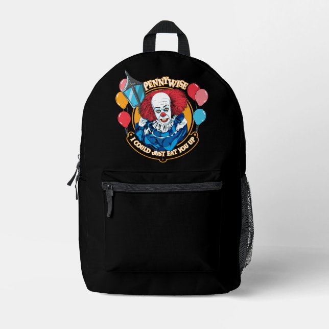Classic Pennywise - I Could Just Eat You Up Printed Backpack (Front)