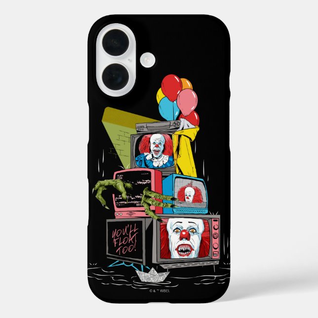 Classic Pennywise TV Stack - You'll Float Too Case-Mate iPhone Case (Back)