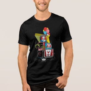 Classic Pennywise TV Stack - You'll Float Too Tri-Blend Shirt