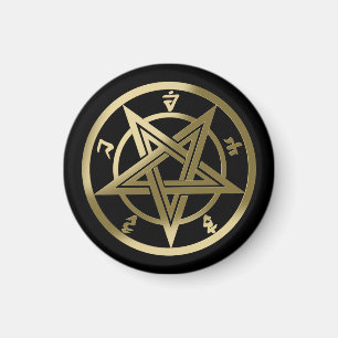 Classic pentagram symbol magnet