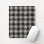 Classic Pepita Houndstooth Pattern Black Grey   Mouse Mat<br><div class="desc">Evergreen elegant and classic fabric pattern,  featuring pepita / houndstooth pattern in black and grey combination.</div>