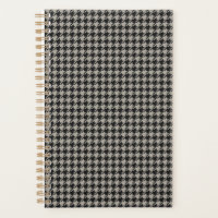Classic Pepita Houndstooth Pattern Black Grey