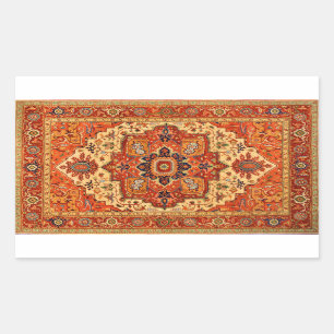 CLASSIC PERSIAN RUG RECTANGULAR STICKER