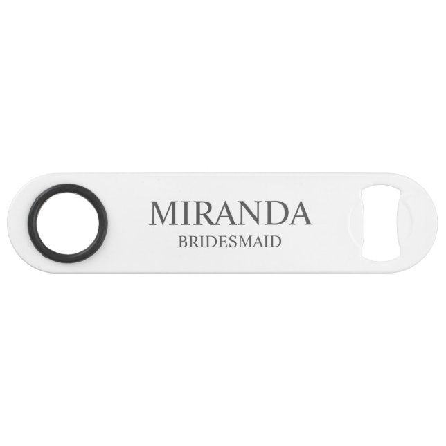 Classic Personalised Bridesmaid Name (Front (Horizontal))
