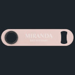 Classic Personalised Bridesmaid Name<br><div class="desc">Personalised Bridesmaid Name Gifts
This design features personalised bridesmaid's name and title in white classic serif font style on blush pink background.
Also perfect for Maid of Honour, Mother of the Bride and more.</div>
