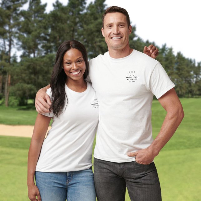 Classic Personalised Golf Club Name T-Shirt (Classic Personalized Golf Club Name T-Shirt)