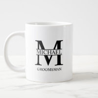 Classic Personalised Groomsman Coffee Mug