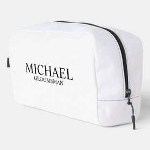 Classic Personalised Groomsman Name Dopp Kit