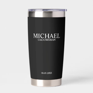 Classic Personalised Groomsman Name Insulated Tumbler