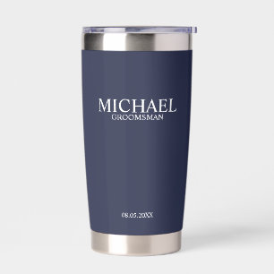 Classic Personalised Groomsman Name Insulated Tumbler