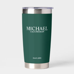 Classic Personalised Groomsman Name Insulated Tumbler