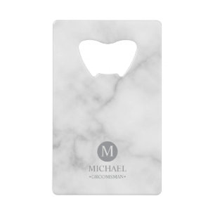 Classic Personalised Groomsmen Monogram and Name