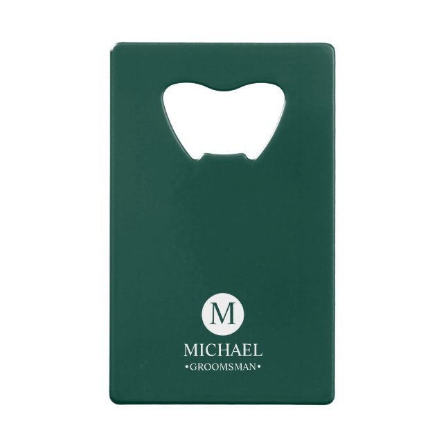 Classic Personalised Groomsmen Monogram and Name (Front)