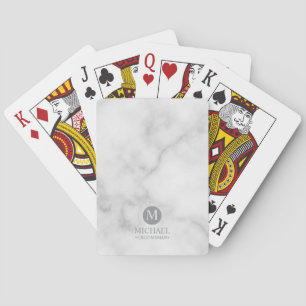 Classic Personalised Groomsmen Monogram and Name Playing Cards