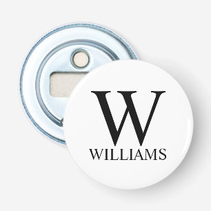 Classic Personalised Monogram and Name Bottle Opener