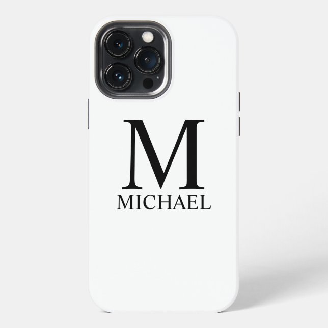 Classic Personalised Monogram and Name Case-Mate i iPhone Case (Back)