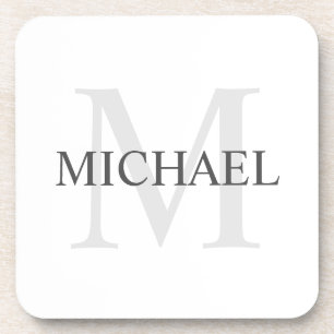 Classic Personalised Monogram and Name Coaster