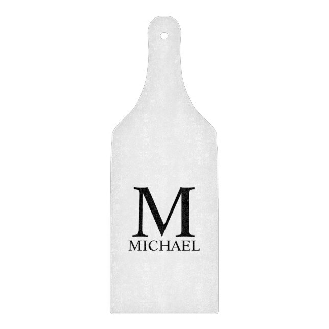 Classic Personalised Monogram and Name Cutting Boa Board (Front)