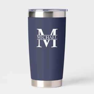 Classic Personalised Monogram and Name Insulated Tumbler