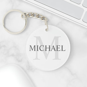 Classic Personalised Monogram and Name Key Ring
