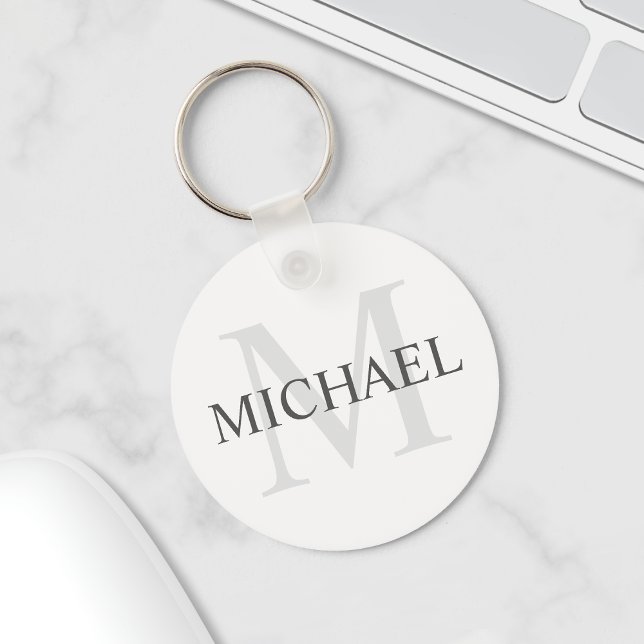 Classic Personalised Monogram and Name Key Ring (Creator Uploaded)