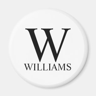 Classic Personalised Monogram and Name Magnet