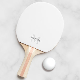 Classic Personalised Monogram and Name Ping Pong Paddle