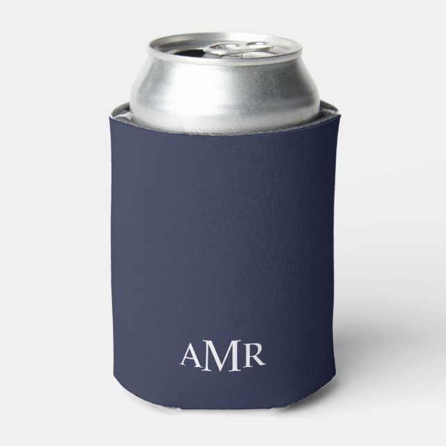 Classic Personalised Monogram Can Cooler (Can Front)